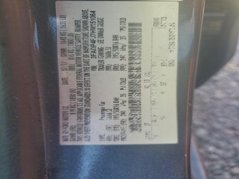 Ford Fiesta VIN sticker